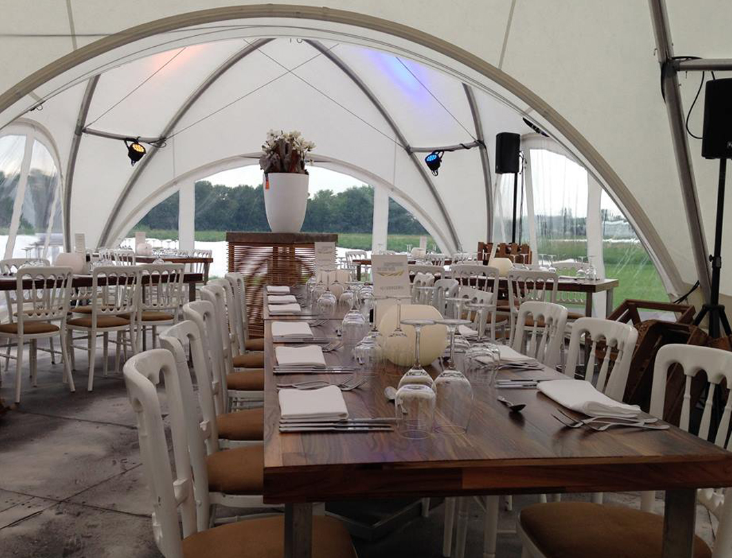 Hexadome Tent - wedding reception