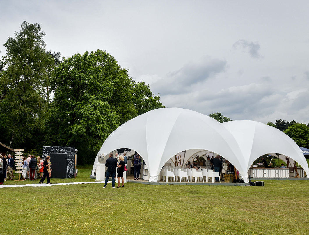 Hexadome Tent - wedding reception